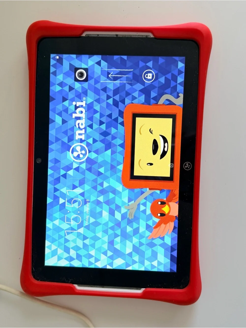 Nabi Kids Android Tablet Red Protective Case Charger Included Tested Working